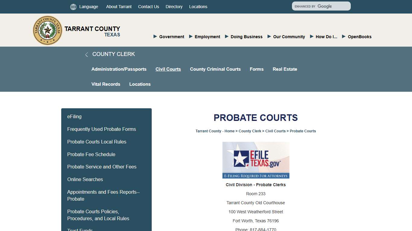 Probate Courts
